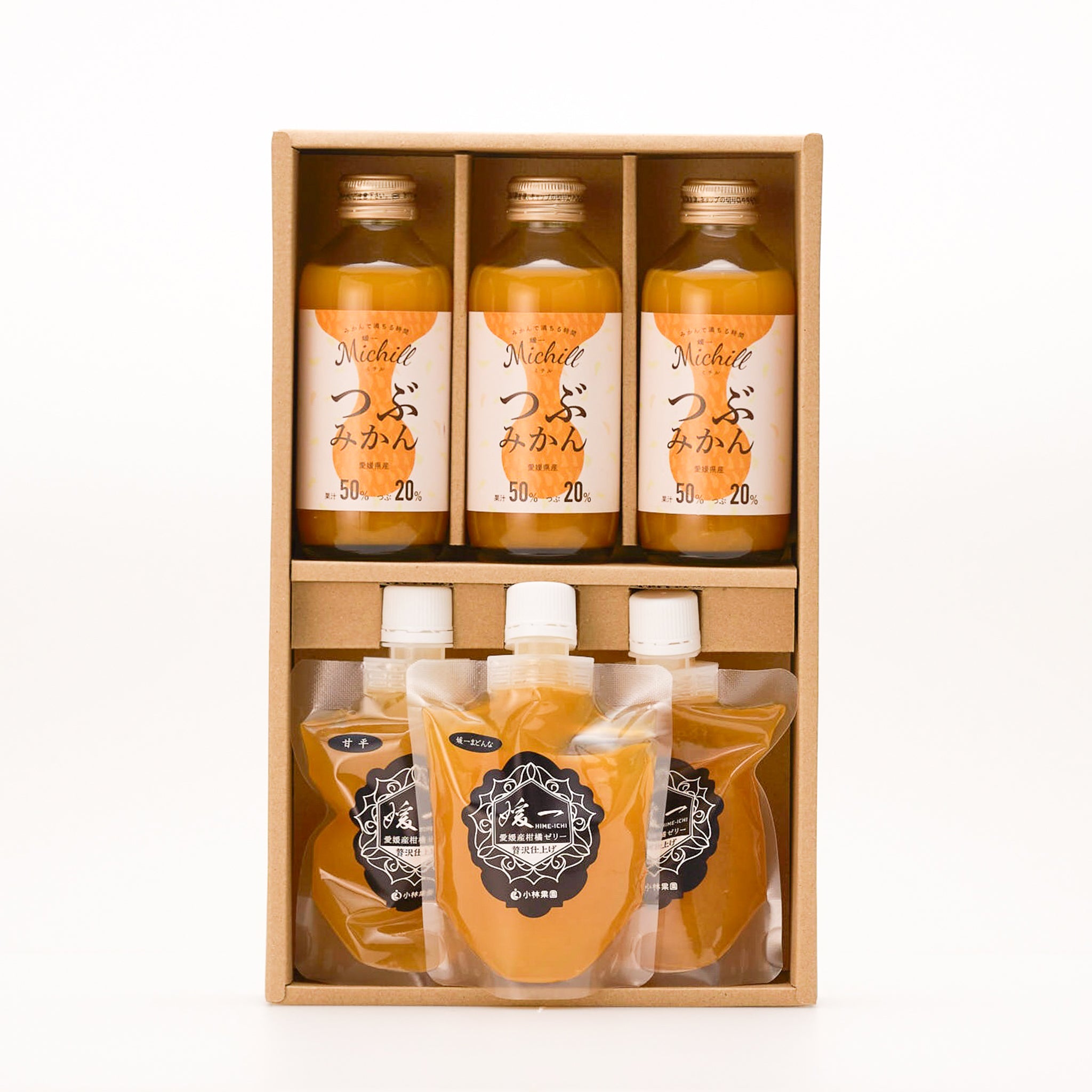 Michill3本+飲むゼリー3本ギフトセット】えひめ果実便 愛媛県西宇和産